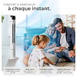 TECTAKE - Ventilateur colonne 110 cm blanc - vignette