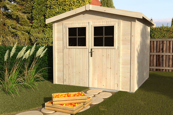 DECOR ET JARDIN - Abri de jardin en bois Mano - L.250xH.212xP.263cm - large