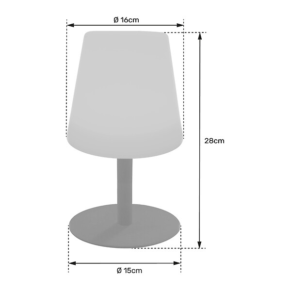 HAPPY GARDEN - Lampe LED à poser ORION - large