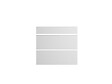 GRUPOALVIC - Façade 1 tiroir et 2 casseroliers - Blanc mat - l.80cm - vignette