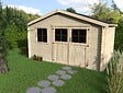 DECOR ET JARDIN - Abri de jardin bois Flodeal - Surface utile 10,14m² - vignette