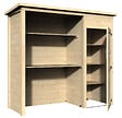 DECOR ET JARDIN - Abri de jardin bois Bruna - L.230xP.92cm - vignette