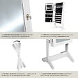 TECTAKE - Armoire à bijoux avec miroir blanc - vignette