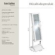 TECTAKE - Armoire à bijoux avec miroir blanc - vignette