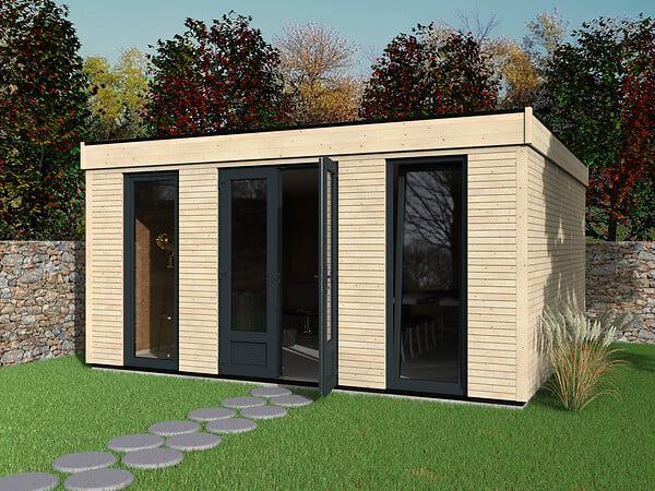 DECOR ET JARDIN - Abri de jardin bois Décor Home 21 - L.480xH.220xP.480cm - large