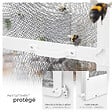 TECTAKE - Moustiquaire avec cadre en aluminium pour portes, 210 x 95 cm blanc - vignette