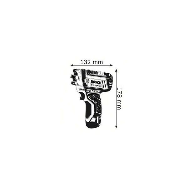 BOSCH - Perceuse-visseuse sans fil BOSCH 06019F6000 GSR 12V-15 FC Professional 12V Li-Ion (2x2.0Ah) - large