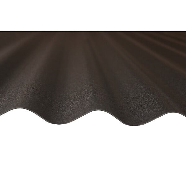 MCCOVER - Plaque acier ondulée PO 76/18 réversible noir mat / rouge mat 2000X900MM Noir mat / Rouge mat, l.90 cm, L.200 cm - large