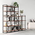 EMUCA - Jeu de Lader Shelf Frame Set, height 1790mm, Acier, Painted en noir - vignette