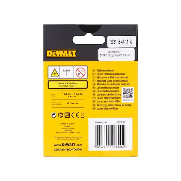 DEWALT - Télémètre laser de poche 16m DEWALT DW055PL-XJ - large