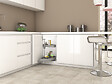 EMUCA - jeu de plateaux rotatifs Shelvo 1/2 lune, pour module de 800mm, plastique et aluminium, Gris - vignette