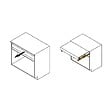 EMUCA - Coulisses pour table extensible et relevable Oplà Top, Aluminium, Acier inox anodisé - vignette