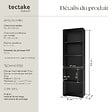 TECTAKE - Bibliothèque Lexi 5 étagères noir - vignette