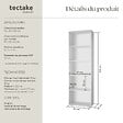 TECTAKE - Bibliothèque Lexi 5 étagères blanc - vignette