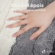 VOUNOT - Tapis de Bain Antidérapant microfibre motif dégradé 50x80cm gris - vignette