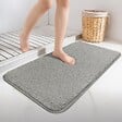 VOUNOT - Tapis de Bain Antidérapant microfibre 60x110cm gris - vignette