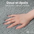 VOUNOT - Tapis de Bain Antidérapant microfibre 60x90cm gris - vignette