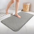 VOUNOT - Lot de 2 Tapis de Bain Antidérapant microfibre 50x80cm gris - vignette