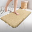 VOUNOT - Tapis de Bain Antidérapant microfibre 60x110cm beige - vignette
