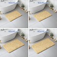 VOUNOT - Tapis de Bain Antidérapant microfibre 60x110cm beige - vignette