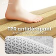 VOUNOT - Tapis de Bain Antidérapant chenille microfibre 60x90cm beige - vignette
