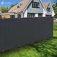VOUNOT - Brise vue occultant en HDPE 230g/m² 1.5x20m avec attaches de fixation anthracite - vignette
