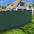 VOUNOT - Brise vue occultant en HDPE 230g/m² 1.5x20m avec attaches de fixation vert - vignette