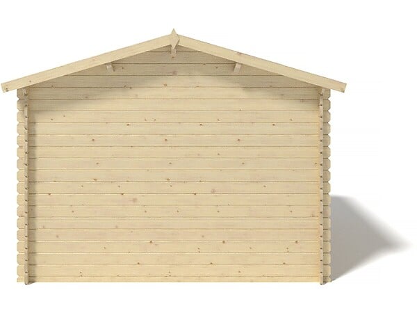 ALTANKA - Abri de jardin en bois - 9m2 - 3x3m - Ep. 28mm - Couleur: naturel - DOM531 - large