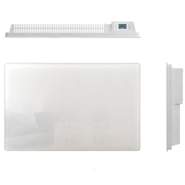 KALIA - Radiateur électrique céramique GLASS blanc 1500W - large