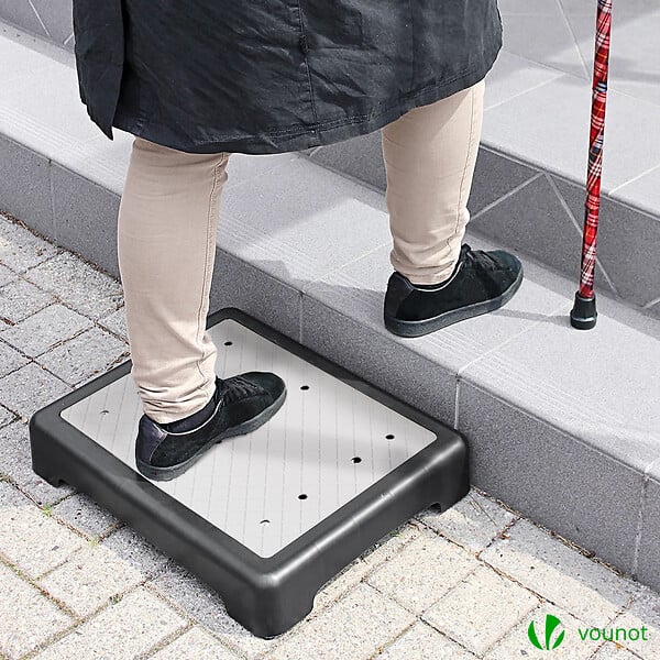 VOUNOT - Marche pied antiderapant exterieur interieur demi marche - large