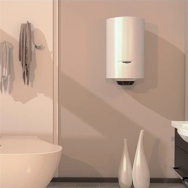 ARISTON - Chauffe-eau electrique vertical mural ARISTON Pro 1 Eco 50 l - Ø 450 mm - large