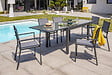 DCB GARDEN - Fauteuil de jardin empilable alu et toile plastifiéee - TOLEDE - vignette