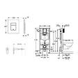 GROHE - Pack WC Rapid SL + cuvette VITRA S50 avec bride + abattant softclose + Plaque de commande Skate Chrome (GROHE-S50softclose) - vignette