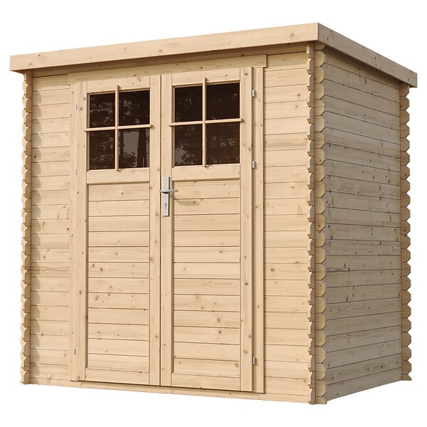 TIMBELA - TIMBELA M311F Abri de jardin en bois - l204xL142xH200cm / 2.22m2 - porte verrouillable de haute qualité - large