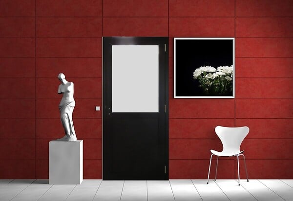 GD MENUISERIES - Bloc Porte Athena Noir H204 x L73 cm Côte Tableau P.Droit - large