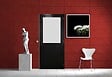 GD MENUISERIES - Bloc Porte Athena Noir H204 x L73 cm Côte Tableau P.Droit - vignette