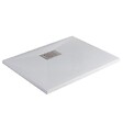 KINEDO - Receveur de douche Kinesurf biotec rectangle Blanc 150 x 90 x 4 bonde centre longueur - vignette