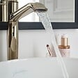JACOB DELAFON - Mitigeur lavabo haut Cléo 1889 or beige + nettoyant Briochin - vignette