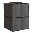 ARTPLAST - Abri de Jardin Extérieur Gris Anthracite - Polypropylène 151x146x200 - Cabane de jardin avec planché intégré ARTPLAST - vignette