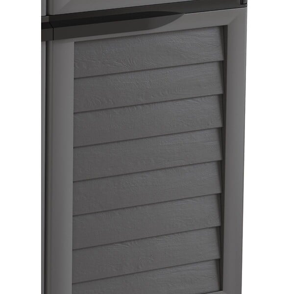 ARTPLAST - Abri de Jardin Extérieur Gris Anthracite - Polypropylène 151x146x200 - Cabane de jardin avec planché intégré ARTPLAST - large
