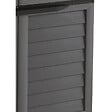 ARTPLAST - Abri de Jardin Extérieur Gris Anthracite - Polypropylène 151x146x200 - Cabane de jardin avec planché intégré ARTPLAST - vignette
