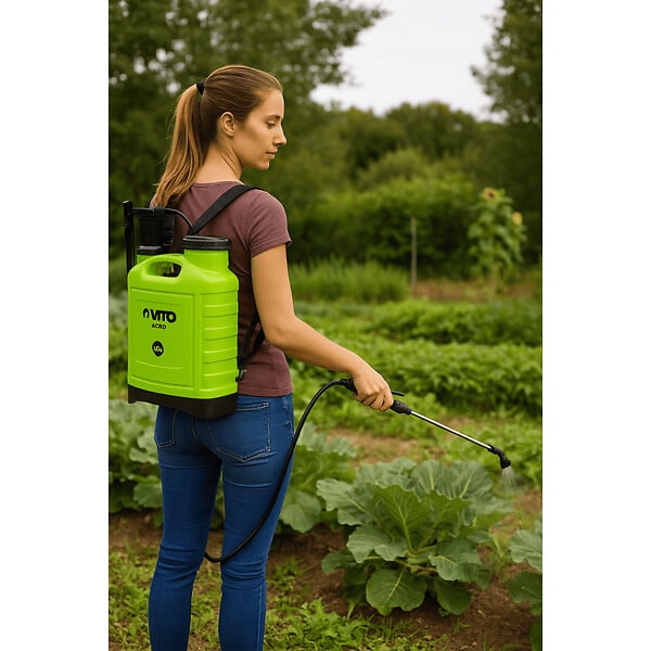 VITO - Pulvérisateur à main 16L Spray et Jet Végetaux accessoires 3 buses Jardin, Potager, Toiture VITO - large