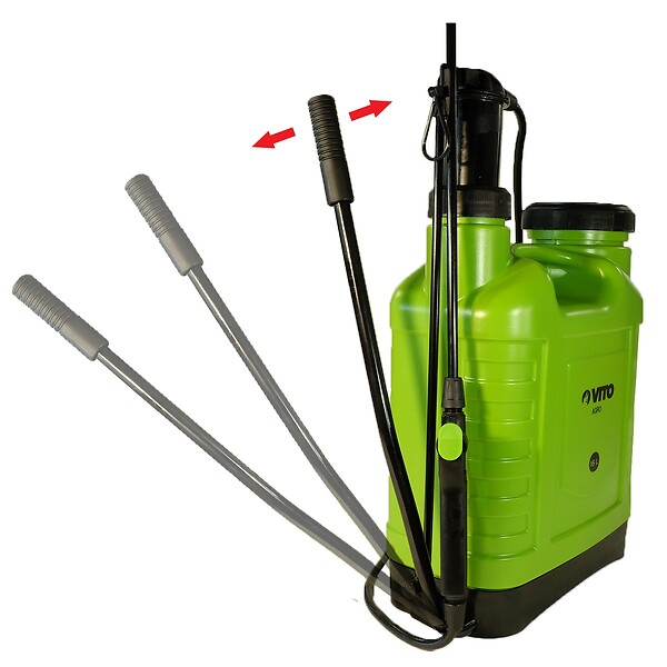 VITO - Pulvérisateur à main 16L Spray et Jet Végetaux accessoires 3 buses Jardin, Potager, Toiture VITO - large