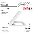 JACOB DELAFON - Abattant Terrace, descente progressive et déclipsable, Blanc - vignette