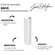 JACOB DELAFON - Colonne pour lavabo Brive blanc - vignette