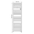 ATLANTIC - Sèche-serviettes Atlantic Doris - 1000W - WI-FI - Blanc carat - vignette