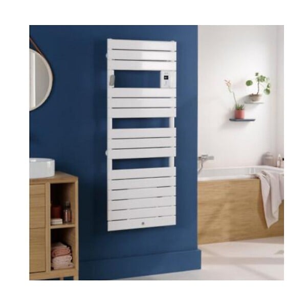 THERMOR - Radiateur sèche-serviettes électrique Riviera 2 - 750W - Blanc satin - large