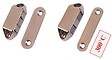 OUTILLAGE PROGRESS - Loqueteaux POLAIR en applique force 4 dimensions 49x16mm acier nickelé - OUTILLAGE PROGRESS - LM5103 - vignette