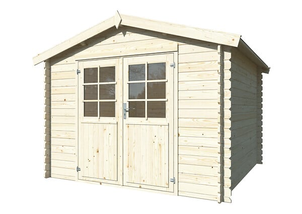 WHITE WOOD - Abri de jardin en bois  Valence 2 - L.318xP.300xH.235cm - large