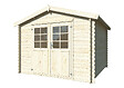 WHITE WOOD - Abri de jardin en bois  Valence 2 - L.318xP.300xH.235cm - vignette